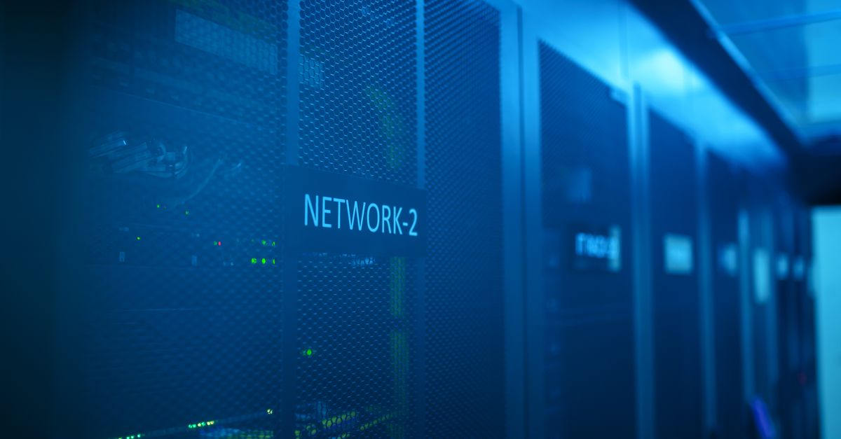 Modern server room representing application modernization
